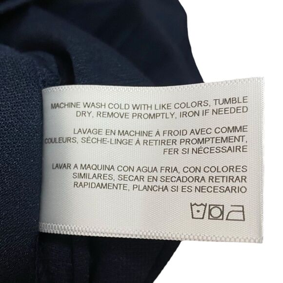 AG Adriano Goldschmied Polo Shirt Mens M Navy Blue Short Sleeve Golf Preppy NEW - Picture 7 of 8